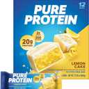 Pure Protein Bars, High Protein, Nutritious Snacks to Support Energy, Low Sugar, Lemon Cake, 1.76 oz, 12 Count (Pack of 1)(Packaging May Vary) Best by 01 April 2026