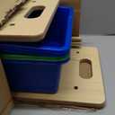 Humble Crew, Natural/Primary Kids' Toy Storage Organizer with 12 Plastic Bins, 34*35*15.5inch