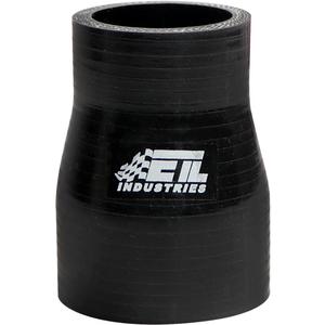 ID 1.5" to 2", Length 3" Silicone Reducer Straight Coupler Hose, 4-Ply Reinforced Universal Intake Reducer Intercooler Pipe Black