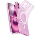 ESR for iPhone 16 Pro Case, Compatible with MagSafe, Camera Protection, Shockproof Thin Cover, Resists Yellowing and Scratches, Magnetic Phone Case for iPhone 16 Pro, Zero Series, Frosted Pink, 2 Pack