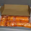 Homemory Halloween Orange Flameless Candles, Battery Operated LED Candles with Remote and Timer, Candles for Halloween Decoration, Fall, Harvest Festival, Set of 5