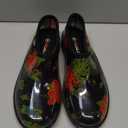 HISEA Waterproof Garden Shoe for Women Outdoor Slip-On Garden Clogs Rubber Rain Boots Short Ankle Booties Rain Shoes with Comfort Insole, Size: 8