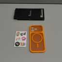 TOCOL for iPhone 17 Pro Case, Full Camera Protection, Built-in Magnetic Ring, Compatible with Magsafe Charger, Drop Protection, Translucent Matte Phone Case for iPhone 17 Pro 6.3 inch (Orange)