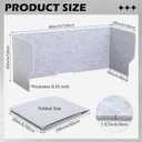 Dunzoom Large Desk Dividers for Students 47.3 x 15.7 Inch Acoustic Portable Fold Classroom Table Privacy Felt Boards for Workstation Office Home Furniture Partitions and Dividers(Gray), Classic
