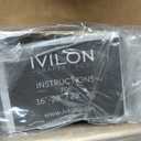 Ivilon Drapery Window Curtain Rod - End Cap Style Design 1 Inch Pole. 48 to 86 Inch Color Warm Gold