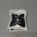 2 x 3Inch Glitter Fashion Bow Hairpin Sparkling Black Sequins Bow Hair Clip Barrettes for little Baby Toddler Girls,Teens, Kids Children Cute Halloween Costume Dress up Accessories