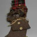 Wine Bottle Cover,2Pcs Christmas Cloth Wine Bottle Cover Drinkware for Xmas Party Decorations Ornament (fur collar)