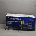 AQUASTRONG In/Above Ground Pool Pump, 2HP Single Speed, 115V, with High Flow 8917 GPH, Powerful Self Primming Swimming Pool Pumps with Filter Basket