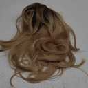 Esmee Long Straight Blonde Wigs for Women Layered Synthetic Hair Ombre Wig with Dark Roots for Daily Party Cosplay Wear -20 Inches