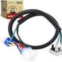 Roykaw Golf Cart 12V Golf Cart Headlight Voltage Reducer Harness Compatible with Club Car Precedent 2004-up Gas Vehicles, Plug and Play, 9 Pin/12 Pin Converter Harness