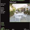 Woods Yard Master Light Duty Outdoor Extension Cord, 40Ft, 16 Gauge, 3 Conductor, Landscape and Patio Cord, White, 992382