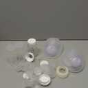 D6 Milk Bowl, Wearable Breast Pump Breastmilk Storage Bottles with Bottle lid Compatible, Wearable Breast Pump Milk Collector Purple 2pack