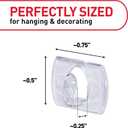 Command Clear Indoor Mini Light Clips Value Pack, 45 Clips, 54 Strips, Damage-Free String Light Hangers for Home, Room, Wall, Office, and Dorm Decor, Great for Cable Management, Holds up to 0.3 lb