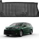 Trunk Mat Compatible with 2021-2025 2026 Toyota Sienna 7&8 Passanger Cargo Liner, All-Weather 3D Custom Interior Car Mats for Toyota 2021 2022 2023 2024 2025 2026 Sienna Accessories(Trunk Mat)