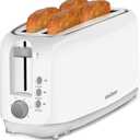 SEEDEEM 4 Slice Toaster, Extra Wide Slots Bread Toaster with 6 Shade Settings, Bagel/Cancel/Defrost/Reheat Functions, Removable Crumb Tray, Auto Shut-Off, White