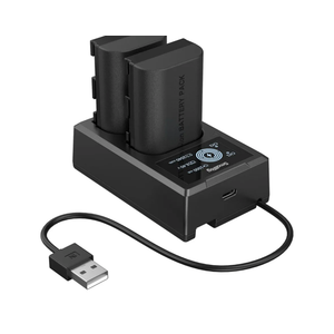 SMALLRIG Camera Battery Charger Set for Canon LP-E6P, 2520mAh Battery, Dual-Slot Fast Charging, LCD Display for Canon EOS R6 Mark III, R5 Mark II, R6 Mark II, 5D Mark II/III/IV, 6D, 7D, R5, R6, R7