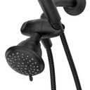 Moen Attune Dual Shower Head with Handheld Sprayer Combo, 6 Handheld Spray Settings & 8 Function Shower Head, Matte Black Finish, 218C0BL