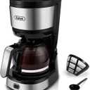 Gevi 4-Cup Coffee Maker with Auto-Shut Off, Small Drip Coffeemaker Super Automatic Espresso Machines Compact Coffee Pot Brewer Machine with Cone Filter, Glass Carafe and Hot Plate