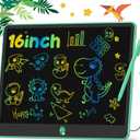 Hockvill LCD Writing Tablet for Kids, 16Inch Toys for Girls Boys Drawing Pad for 3 4 5 6 7 Year Old Kid, Toddler Doodle Board Christmas Birthday for Children Easter Basket Stuffer for Kids (Green)