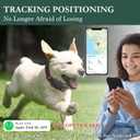Dog Tracker with Collar Holder, Smart Pet Tracker, MFi Certificated Tracking Device, Waterproof Bluetooth, No Monthly Fee, Works with Find My - GPS Tracker, Black