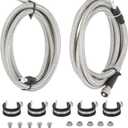 maXpeedingrods Stainless Steel Braided Fuel Lines Kit for Chevy Silverado GMC Sierra 1500HD 1500 Classic 2500HD 3500HD 2004-2010 819-816