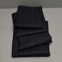 Solid Color Black Chair Back Covers for Dining Chairs 4 Pack, Washable Chair Slipcover Back Chair Protector for Wedding Party Modern Minimalism Art