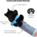Cat Wrestling Glove Puppet Interactive Hand Mitt with Durable Protective Sleeve and Catnip - Play & Enrichment