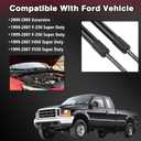 2 Pcs Front Hood Lift Supports Shocks Struts Compatible with Ford Vehicle 1999-2007 Excursion F250 F350 F450 F550 Super Duty Front Hood Lift Gas Spring Struts, Replace#SG304029 4339