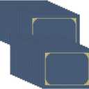 HAUTOCO 30 Pack Certificate Holders, Navy Blue Diploma Holders, Document Award Covers Certificate Folders with Gold Foil Border for 8.5x11 Letter Size