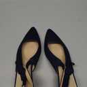 DREAM PAIRS Women's Kitten Heels Slingback Closed Toe Low Pumps Dress Bridal Elegant Wedding Casual Shoes,Size 11,Navy,