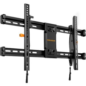 Perlegear Tilting TV Wall Mount for 4290 Inch TVs with Leveling Adjustment, Low Profile TV Mount up to 132 lbs, Wall Mount Bracket Fits 12/16/18/24 Wood Studs, Max VESA 600x400mm, PGLT9