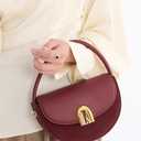 Leather Tote Bag Clutch Purse for Women Saddle Bag Crossbody Handbag Small Top Handle Purse Shoulder Handbag Clutch Satchel