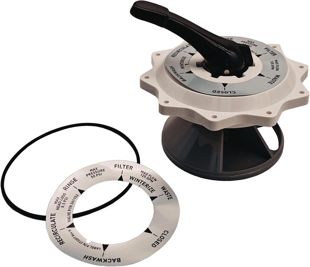 270067 2 Inch Top Valve Assembly Replacement for Hiflow Top & Side Mount Pool Spa Multiport Valves