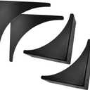 4 Pcs Black Metal Corner Protector Box Edge Safety Guard Cabinet Furniture Corner Metal Bumpers