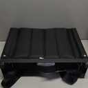 SPORT BEATS Stadium Seats with Back Support Bleacher Chairs with Back and Cushion Thick Padded Bleacher Seats Includes Shoulder Strap (Black)