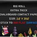 Oxdigi Black Chalkboard Contact Paper/24 x 394 inches/Large Chalk Board Roll Peel & Stick/Self Adhesive Wallpaper Blackboard Wall Decal Sticker Removable/Kids Black Chalkboard/extra thick 0.3mm / CPP