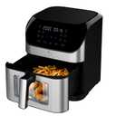 Kitchen Elite 8 QT Digital Air Fryer, Stainless Steel With Window