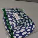 INNELO Luxury Shower Cap for Women Reusable Waterproof, Double Layered Shower Hair Cap with Adjustable Elastic Strap, Large Satin Lined Shower Bath Cap for Long Curly Straight Hair, Blue