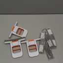 Juome 3Pcs Mini Foldable Desktop Mop - Portable Self-Squeeze Sponge Cleaning Tool, Wet and Dry Use Cleaning System, Mini Mop for Kitchen Counter, Bathroom, Glass (5 Sponge Head + 3 Squeeze Handle)