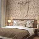 Floral Wallpaper Peel and Stick Wallpaper Boho 17.3"197" Vintage Floral Contact Paper for Cabinets Removable Self Adhesive Wall Paper for Bedroom Butterfly Flower Mural Decor Vinyl Roll