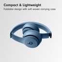 Beats Solo 4 - Wireless On-Ear Bluetooth Headphones, Up to 50-Hour Battery Life, Ultra-Lightweight Comfort, Powerful and Balanced Sound, Apple & Android Compatible - Slate Blue