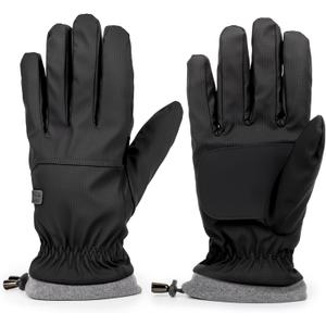 Winter-Ski-Gloves for Men Women Warm Touchscreen-Waterproof-Snow Gloves for Skiing Cycling Driving (Medium, Black With Buckle)