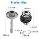 Rear Drive Shaft Yoke Joint Kit Compatible with Honda Rancher 420 TRX420FE 2010 Replacement for 40200-HR3-A20 40300-HP5-600