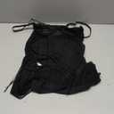 Avidlove Side Split V Neck Sheer Mesh Lace Wireless Babydoll Lingerie Dress with Thong 2 Piece (Medium, Black)