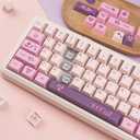 134 Keys Pink Purple Keycaps, PBT Custom Key caps Cherry Profile Japanese Keycaps Set Fit for 61/64/87/104/108 Cherry Gateron MX Switches Mechanical Keyboard