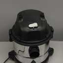 Amazon Basics Wet Dry Vacuum Cleaner, 4 gallon Shop, 3 HP Stainless Steel, Grey/Black