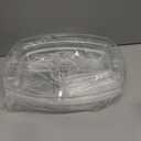 IVYHOME Fruit Ice Serving Tray, Chilled Veggie Tray, Shrimp Cocktail Serving Dish, Appetizer Serving Platter for Parties, with Lid and 4 Compartments