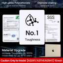 for MacBook Air 15 inch Case M4 2025 2024 2023 M3 M2 [100% Match Official Color] [Ultra Thin Armor] Hard Shell Laptop Cover A3241 A3114 A2941 - Starlight Clear