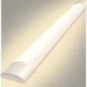 Sararoom 2ft LED Shop Fixture, 20W Tube, 2400lm, 4000K Neutral White, 60cm 23.6inch Garage Closet Ceiling Light for Office Home Basement, No Plug, No Ground Wire