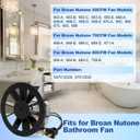 S97012029 Fan Motor Replacement for Broan 663-A, 663-B, 663-C, 663-D, 663-E, 663, 688-A, 688-B, 688-C, 688-D, 688-E, 662, 668 Bath Vent Fans Motors, 97012029 Bathroom Exhaust Fan Motor 110V, 50CFM